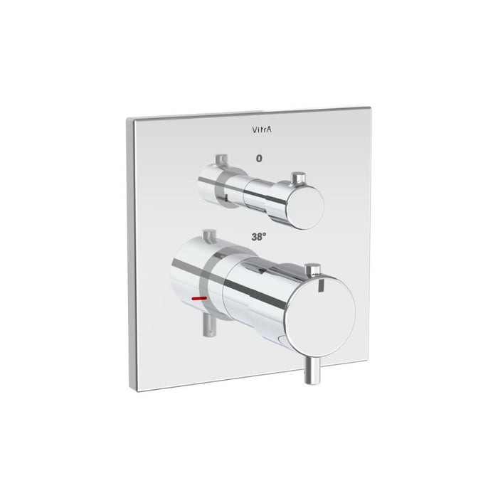 VitrA Root Square Integrated Thermostatic 1-Way Shower Mixer Valve - Unbeatable Bathrooms