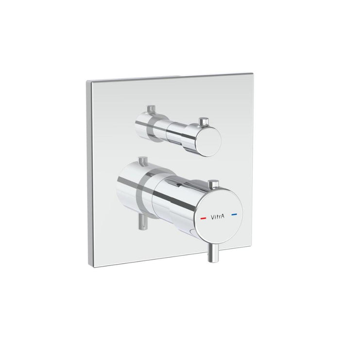 VitrA Root Square Integrated Thermostatic 2-Way Shower Mixer Valve - Unbeatable Bathrooms