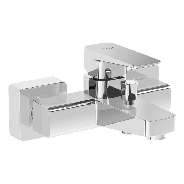 VitrA Root Square Wall Mounted Bath/Shower Mixer - Unbeatable Bathrooms