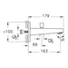 VitrA Root Square Wall Mounted Bath/Shower Spout - Unbeatable Bathrooms