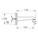 VitrA Root Square Wall Mounted Bath Spout - Unbeatable Bathrooms