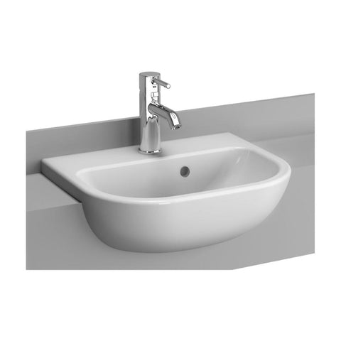 VitrA S20 Semi Recessed Basin - White - Unbeatable Bathrooms
