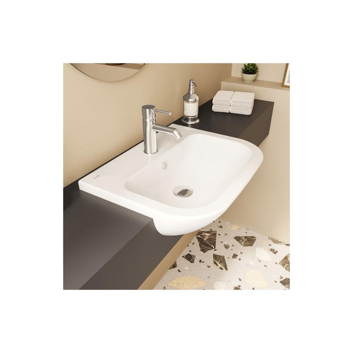 VitrA S20 Semi Recessed Basin - White - Unbeatable Bathrooms