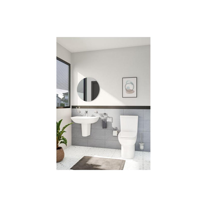 VitrA S20 Comfort Height Close Coupled Pan Only 400x360x615mm - White - Unbeatable Bathrooms