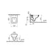 VitrA S20 Short Projection Wall Hung Pan Only - White - Unbeatable Bathrooms
