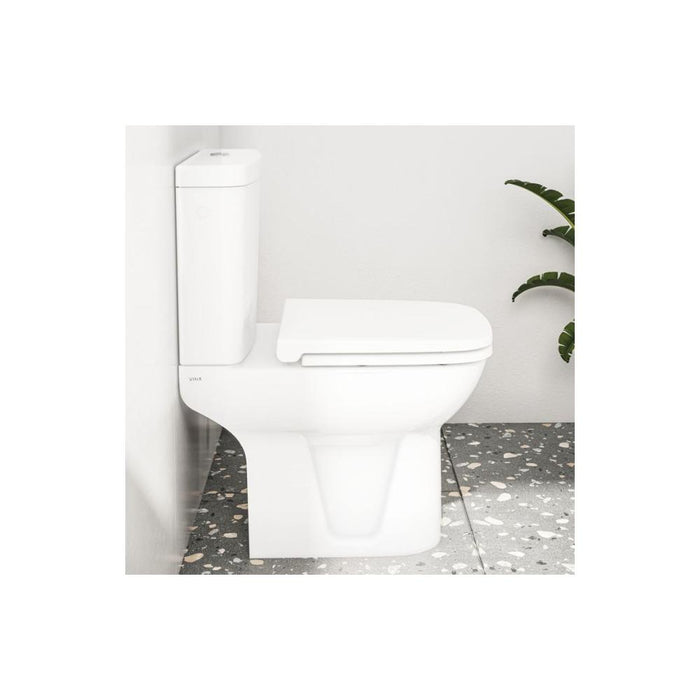 VitrA S20 Soft Close Slim Toilet Seat - White - Unbeatable Bathrooms