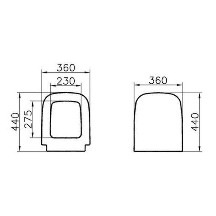 VitrA S20 Toilet Seat - White - Unbeatable Bathrooms