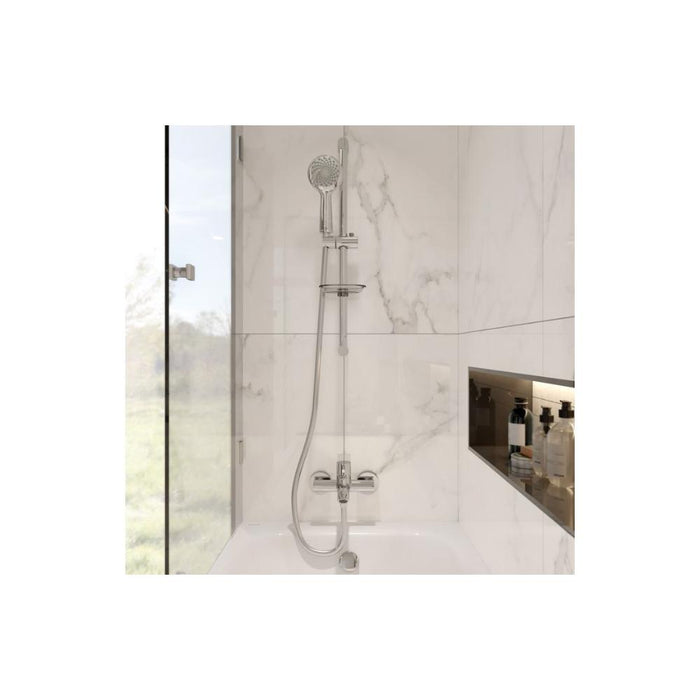 VitrA Samba 3-Function Hand Shower w/Slide Rail - Chrome - Unbeatable Bathrooms