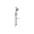 VitrA Samba 3-Function Hand Shower w/Slide Rail - Chrome - Unbeatable Bathrooms