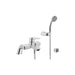 VitrA Solid S Bath/Shower Mixer w/Hand Shower - Chrome - Unbeatable Bathrooms