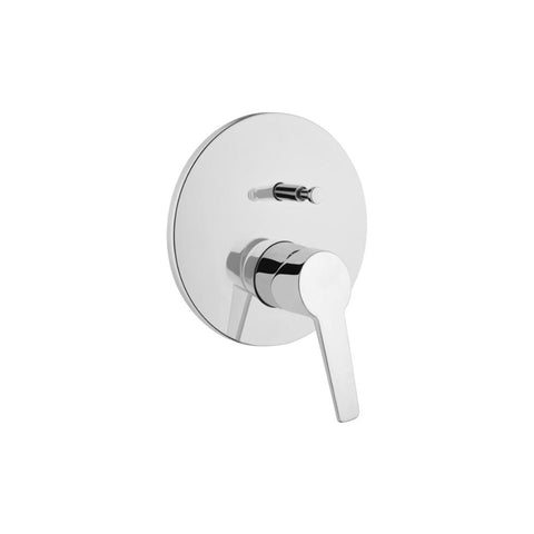 VitrA Solid S Integrated Bath/Shower Mixer - Chrome - Unbeatable Bathrooms