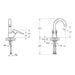 VitrA Solid S Swivel Basin Mixer - Chrome - Unbeatable Bathrooms