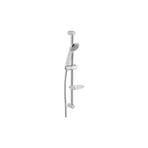 VitrA Solo C Hand Shower w/Slide Rail - Chrome - Unbeatable Bathrooms
