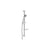 VitrA Solo C Hand Shower w/Slide Rail - Chrome - Unbeatable Bathrooms