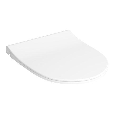 VitrA Sonic Flush Soft Close Slim Toilet Seat - White - Unbeatable Bathrooms