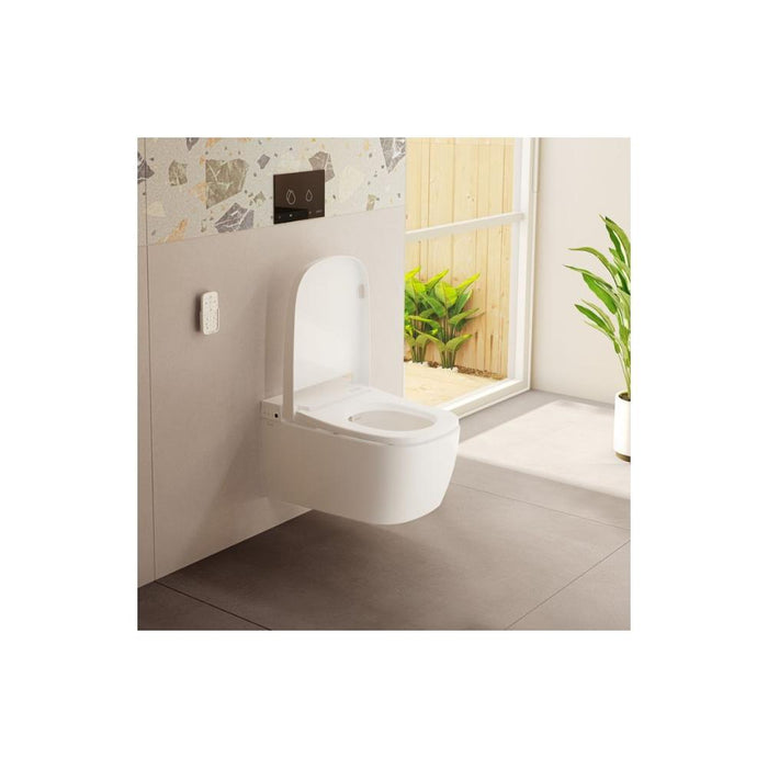 VitrA V-Care Comfort Rimless Shower Toilet - White - Unbeatable Bathrooms