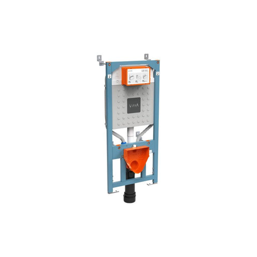 VitrA V-Fix Prime WH WC Frame & 12cm 2.5/4L Cistern (Floor/Wall Fix Electric & Water Connection) - Unbeatable Bathrooms