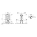 VitrA V-Fix Prime WH WC Frame & 8cm 2.5/4L Cistern (B2B Fix & Electric Connection) - Unbeatable Bathrooms