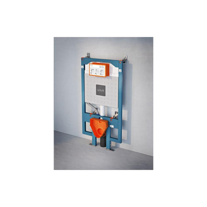 VitrA V-Fix Prime WH WC Frame & 8cm 3/6L Cistern (Floor/Wall Fix & Electric Connection) - Unbeatable Bathrooms