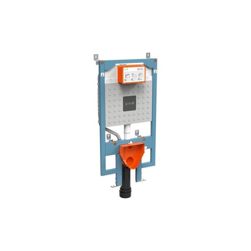 VitrA V-Fix Prime WH WC Frame & 8cm 3/6L Cistern (Floor/Wall Fix & Electric Connection) - Unbeatable Bathrooms