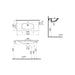VitrA Zentrum Vanity Basin w/Overflow - White - Unbeatable Bathrooms