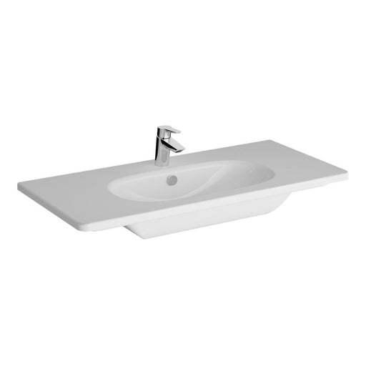 VitrA Zentrum Vanity Basin w/Overflow - White - Unbeatable Bathrooms