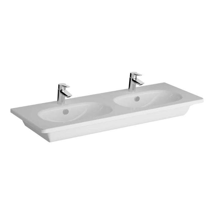 VitrA Zentrum Vanity Basin w/Overflow - White - Unbeatable Bathrooms