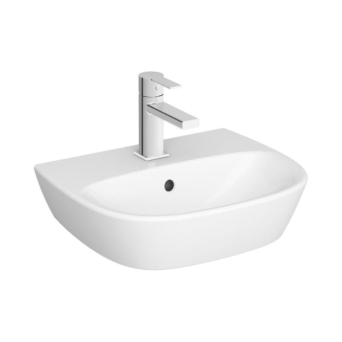 VitrA Zentrum 1TH Basin w/Overflow - White - Unbeatable Bathrooms
