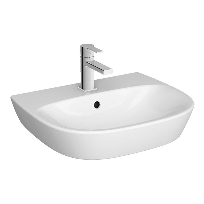 VitrA Zentrum 1TH Basin w/Overflow - White - Unbeatable Bathrooms