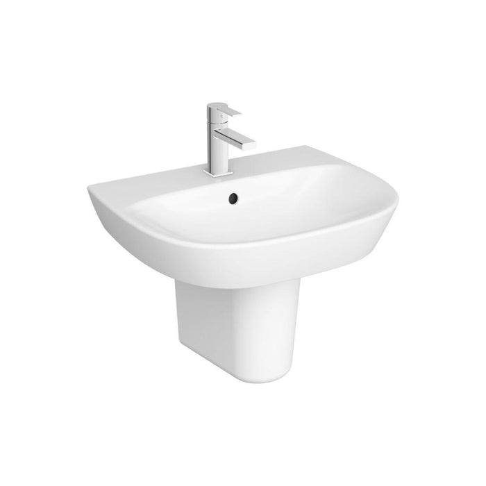 VitrA Zentrum 1TH Basin w/Overflow - White - Unbeatable Bathrooms