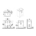 VitrA Zentrum 60cm 2 Drawer F/S Washbasin Unit - Unbeatable Bathrooms