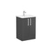VitrA Zentrum 60cm 2 Drawer F/S Washbasin Unit - Unbeatable Bathrooms