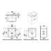 VitrA Zentrum 2 Drawer W/H Washbasin Unit - Unbeatable Bathrooms