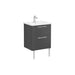 VitrA Zentrum 2 Drawer W/H Washbasin Unit - Unbeatable Bathrooms