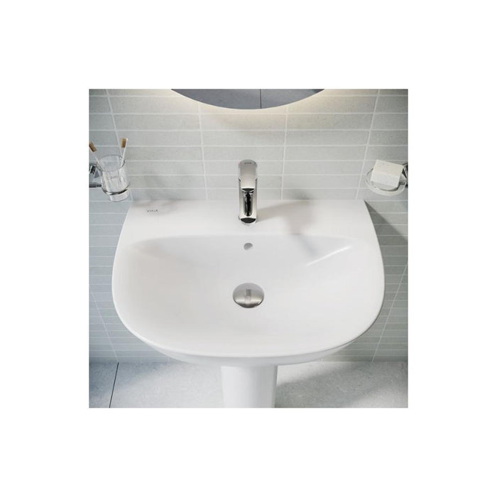 VitrA Zentrum 1TH Basin w/Overflow - White - Unbeatable Bathrooms
