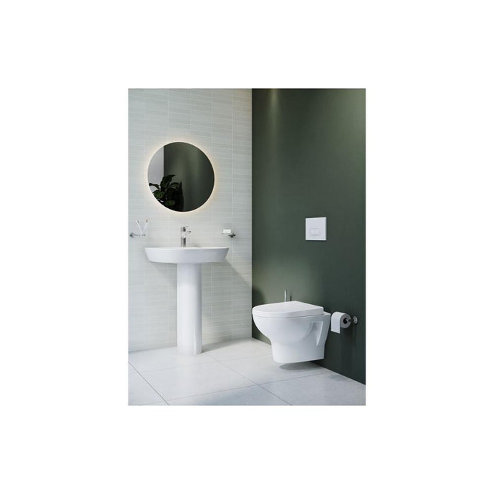 VitrA Zentrum 1TH Basin w/Overflow - White - Unbeatable Bathrooms
