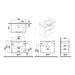 VitrA Zentrum 2 Drawer W/H Washbasin Unit - Unbeatable Bathrooms