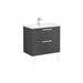 VitrA Zentrum 2 Drawer W/H Washbasin Unit - Unbeatable Bathrooms