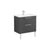 VitrA Zentrum 2 Drawer W/H Washbasin Unit - Unbeatable Bathrooms