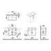 VitrA Zentrum Compact 60cm 2 Door W/H Washbasin Unit - Unbeatable Bathrooms