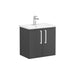 VitrA Zentrum Compact 60cm 2 Door W/H Washbasin Unit - Unbeatable Bathrooms