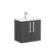 VitrA Zentrum Compact 60cm 2 Door W/H Washbasin Unit - Unbeatable Bathrooms