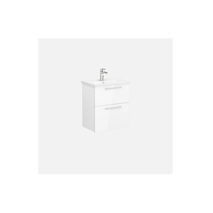VitrA Zentrum Compact 60cm 2 Drawer W/H Washbasin Unit - Unbeatable Bathrooms