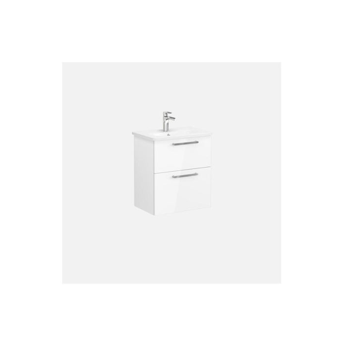 VitrA Zentrum Compact 60cm 2 Drawer W/H Washbasin Unit - Unbeatable Bathrooms