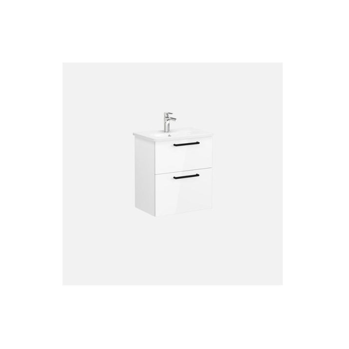 VitrA Zentrum Compact 60cm 2 Drawer W/H Washbasin Unit - Unbeatable Bathrooms