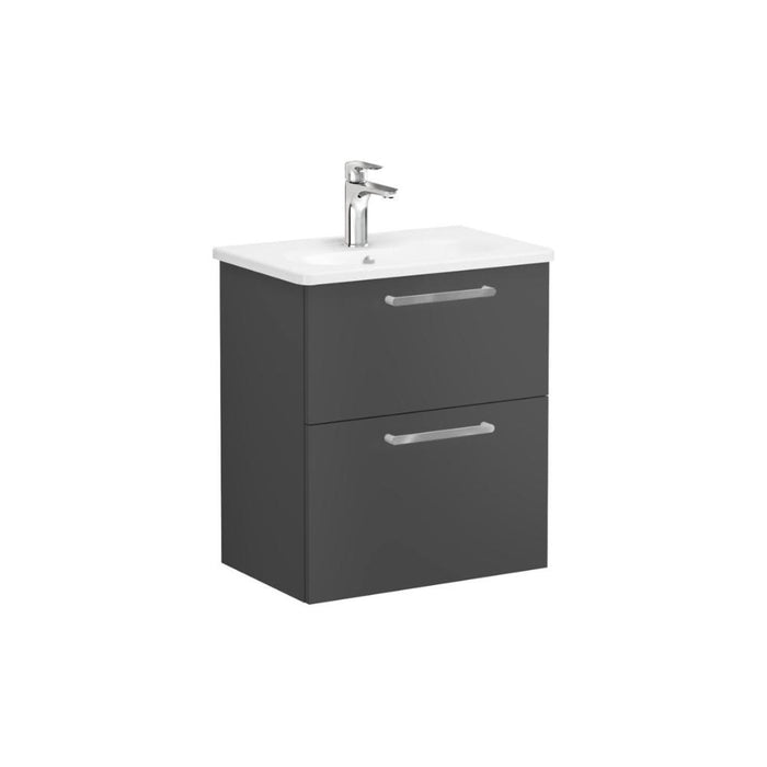 VitrA Zentrum Compact 60cm 2 Drawer W/H Washbasin Unit - Unbeatable Bathrooms