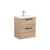 VitrA Zentrum Compact 60cm 2 Drawer W/H Washbasin Unit - Unbeatable Bathrooms