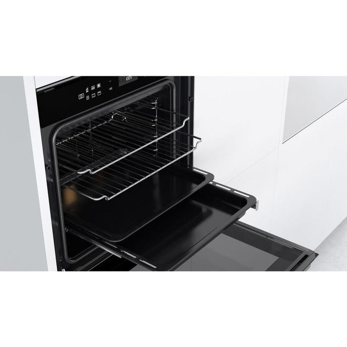 Whirlpool W7 OM4 4S1 P B/I Single Pyrolytic Oven - Black & Stainless Steel - Unbeatable Bathrooms