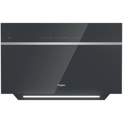 Whirlpool WHVS 90F LT C K 90cm Chimney Hood - Black - Unbeatable Bathrooms