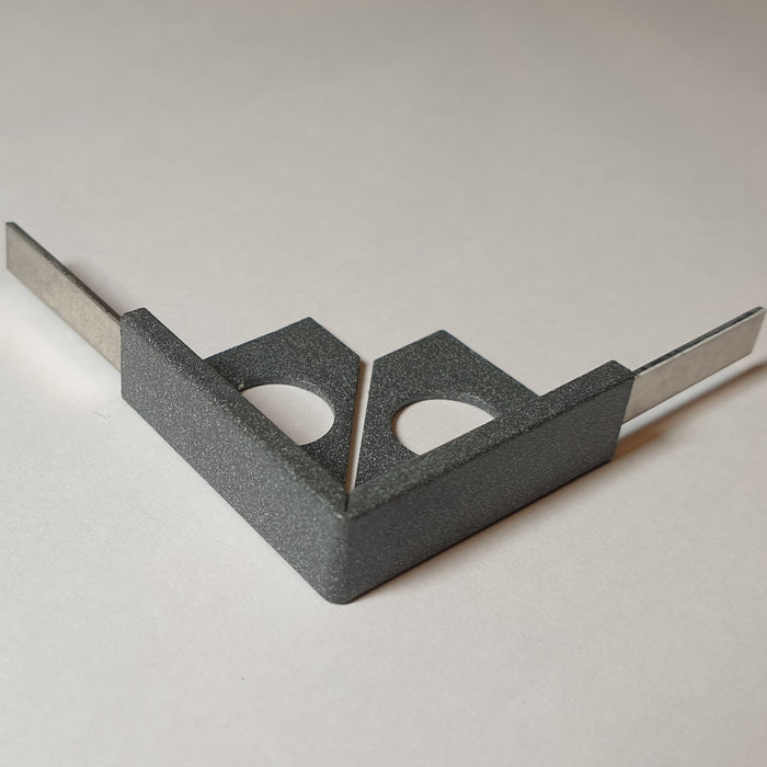 Beava Pair Space Grey Classic 8mm Corners - Unbeatable Bathrooms